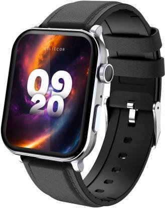 Cellecor BLAZE 2.01″ AMOLED Display | 900 NITS| AOD| BT-Calling| AI Voice| SplitScreen Smartwatch (Black Strap, Free Size)