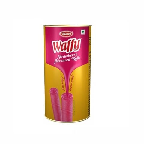 Dukes Waffy Strawberry flavoured rolls (300g)