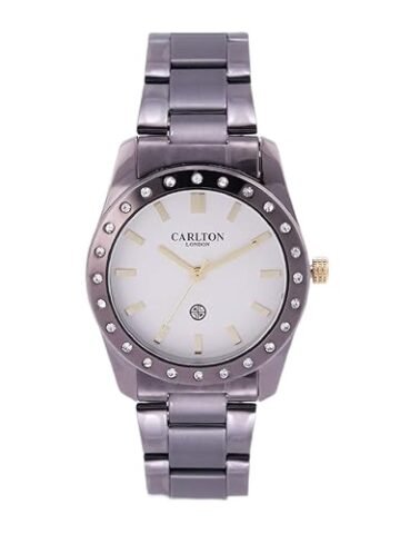 Carlton london Analog Silver Dial Women’s Watch-CL002BSIB