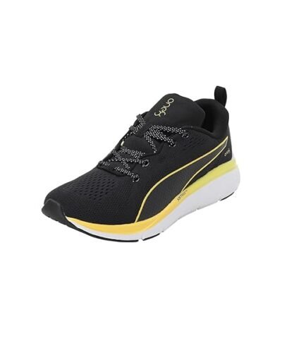 Puma Unisex Softride Pro Echo One8 Black-Yellow Blaze Running Shoe