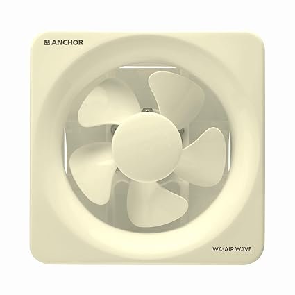 Anchor By Panasonic Air Wave 150mm Exhaust Fan, Exhaust Fan for Kitchen, Bathroom, Cutout Size 195×195 mm, Ivory