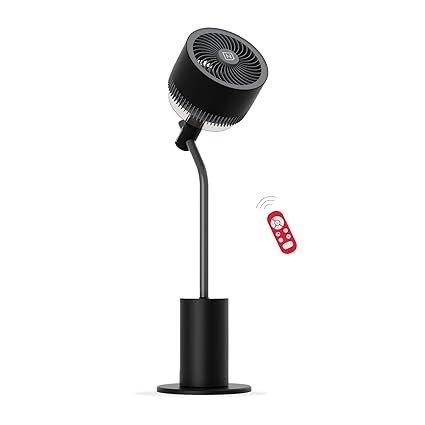 NUUK HALO 3D Air Circulation Tower Fan with Mood Lamp | Super Silent Remote Controlled Standing BLDC Fan