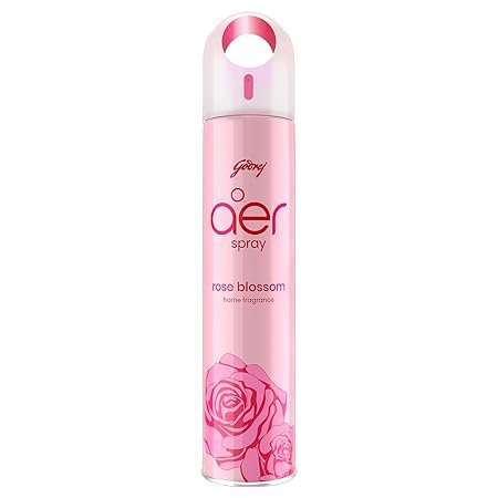Godrej aer Spray | Room Freshener for Home & Office – Rose Petal Crush Pink (220 ml) | Long-Lasting Fragrance
