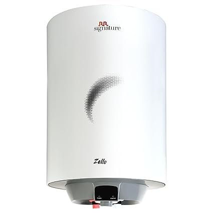RR Signature Zello 10L Star Rated Storage Water Heater for Home | Glass Line Tank Geyser | 8 Bar, Suitable for High Rise |Thermal Cutout |Safety Valve 2 Yr Warranty on Product & 6 Yr on Tank by RR