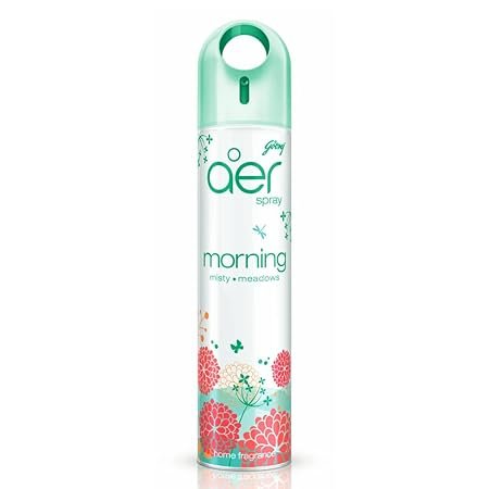 Godrej aer Spray | Room Freshener for Home & Office – Morning Misty Meadows (220 ml) | Long-Lasting Fragrance