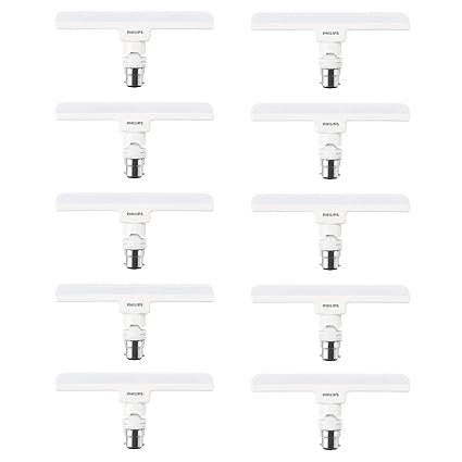 PHILIPS 10W LED Lamp Base B22 Linear (Crystal White, Pack of 10)