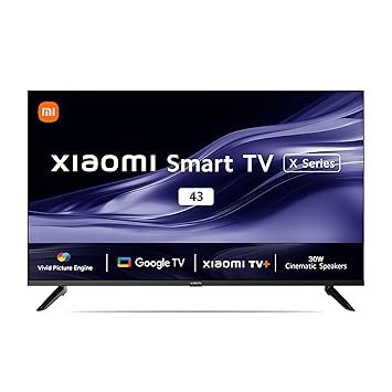 MI 108 cm (43 inches) X Series 4K Ultra HD Smart Google TV L43M8-A2IN (Black)