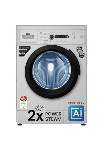 IFB 6 Kg 5 Star with 2X Power Steam, AI Powered, Fully Automatic Front Load Washing Machine (DIVA AQUA GBS 6010, In-built Heater, Grey)