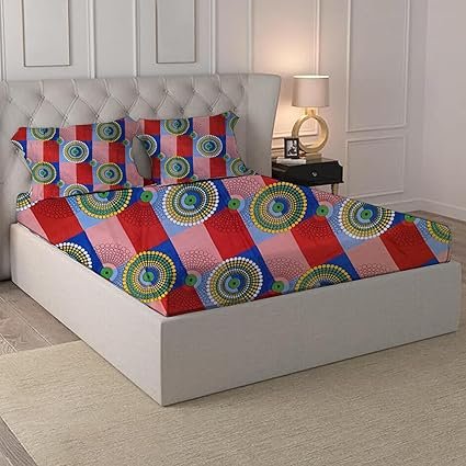 Elegant Weavers Bedsheet for Double Bed King Size | Double Bedsheet with Pillow Covers