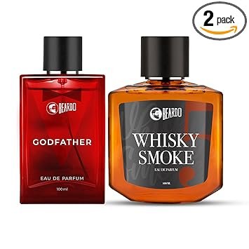Beardo Godfather & Whisky Smoke Liquid Perfume For Men, 100Ml X 2