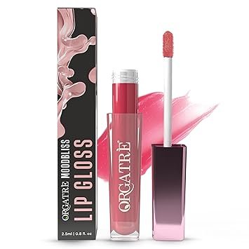 Orgatre Moodbliss Lip Gloss | Instant Shine & Glossy Finish | Hydrating Lip Gloss for Girls & Women