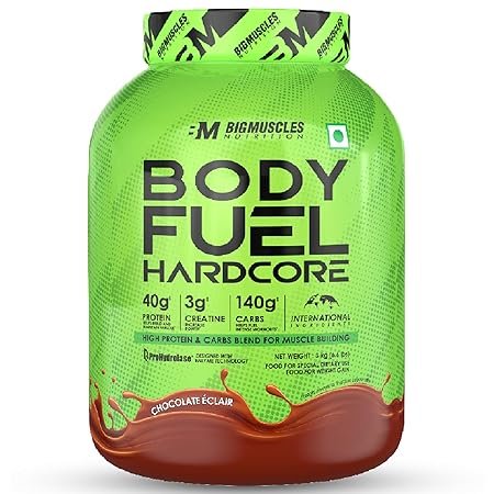 Bigmuscles Nutrition Body Fuel Hardcore (3kg, Chocolate Eclair)