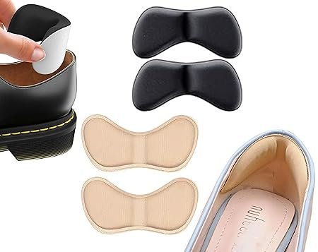 RONATA shoe bite protector Self-Adhesive Heel Grips – Cushion Inserts for Loose Shoes, Shoe Bite Protector & Heel Pads, Snugs for Shoe Insoles, Heel Pain Relief for Men & Women – 1 Pair (Heel Liner)