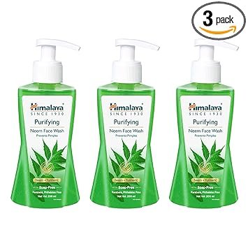 Himalaya Herbals Purifying Neem Face Wash, 200ml (Pack of 3)