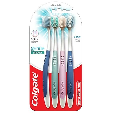Colgate Gentle Enamel Toothbrush Combo Pack Offer, Ultra Soft Tooth brush – 4 Pcs