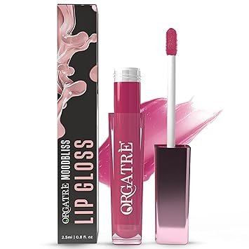 Orgatre Moodbliss Lip Gloss | Instant Shine & Glossy Finish | Hydrating Lip Gloss for Girls & Women