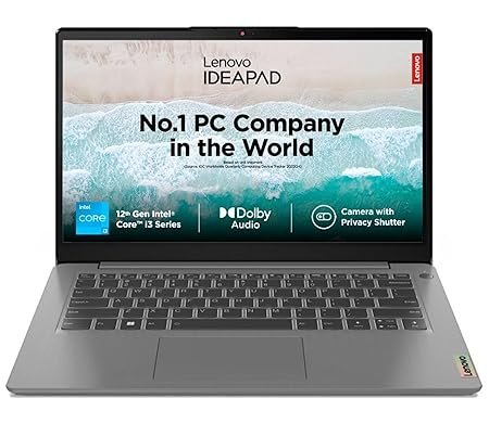 Lenovo IdeaPad 3 12th Gen Intel Core i3-1215U 14 Inch FHD Thin & Light Laptop