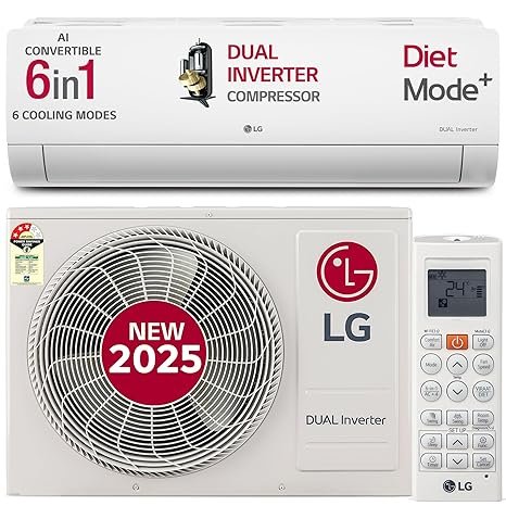 LG 1.5 Ton 3 Star DUAL Inverter Split AC