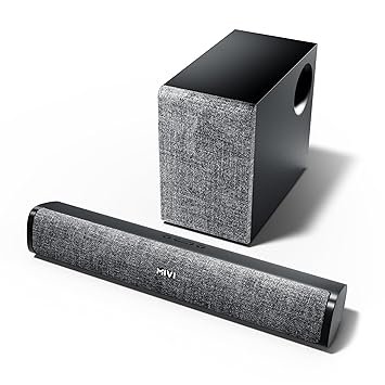 Mivi Fort Q48 Soundbar with subwoofer, 48 Watts, 2.1 Channel