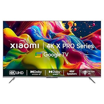 Xiaomi 138 cm (55 inches) X Pro 4K Dolby Vision IQ Series Smart Google TV L55M8-5XIN (Black)