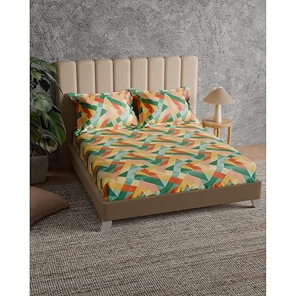 Himeya 100% Cotton 180 TC Bedsheet (Delta Multi Hue)