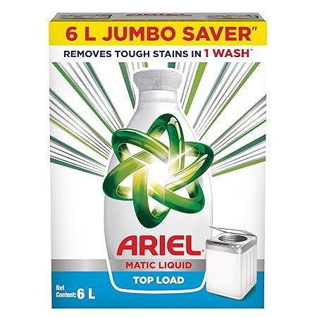 Ariel Liquid Detergent Top Load – 6L Jumbo Saver