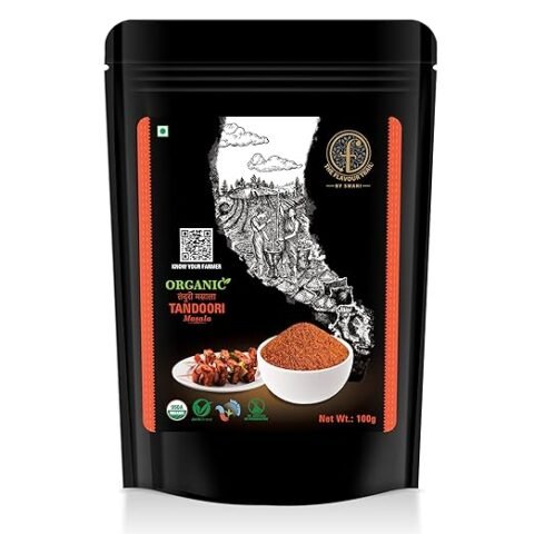 The Flavour Trail – Organic Veg Tandoori Masala/ Grill & Rub Seasoning/ Spicy Tandoori Marinade | Organically Farmed | Hygienically Processed | Pesticide-Free