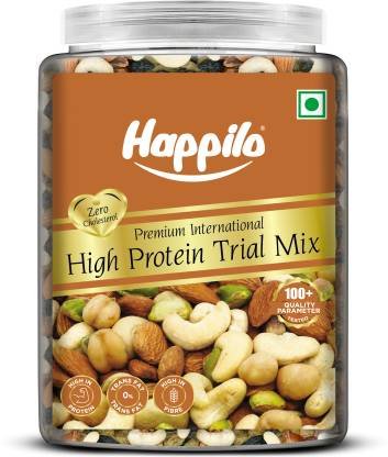 Happilo High Protein Trail Mix Jar, Chickpeas, Almonds, Cashews, Pistachios (900 g)