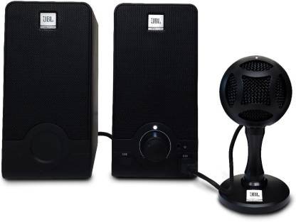 JBL Commercial with microphone 2.5 W Laptop/Desktop Speaker (Black, Stereo Channel)