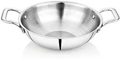 SigriWala Cook Healthy 24 Kadhai 24 cm diameter 2.4 L capacity (Triply, Induction Bottom)