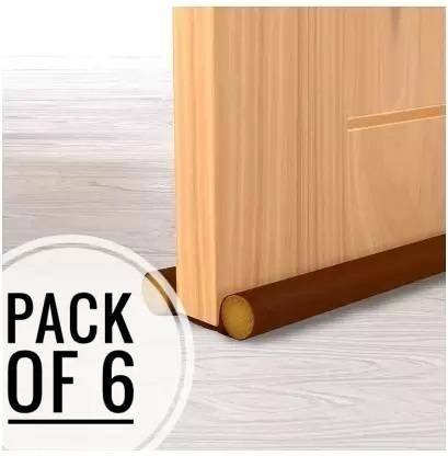 Santram Enterprises Door Stoppers | Seal | Closers | Bottom | (Pack of 6, 39 INCH) Strip Guard Floor Mounted Door Stopper