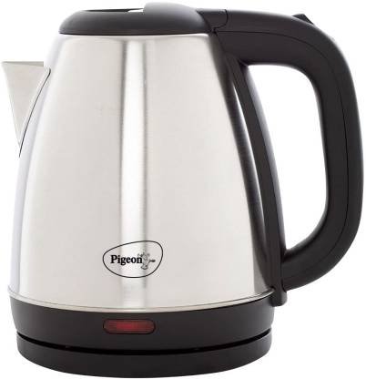 Pigeon Favourite Electric Kettle (1.5 L, Silver, Black)