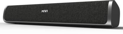Mivi Fort S24 Soundbar with FM Mode and 2 full range drivers, Made in India 24 W Bluetooth Soundbar (Black, 2.1 Channel)
