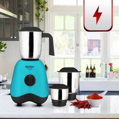 MAHARAJA WHITELINE MX-261 500 W Mixer Grinder (Neo Pro | 3 Jars | Blue, Black)