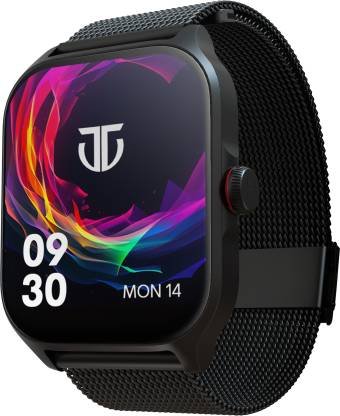 Titan Zeal-1.85”|AMOLED|700 Nits|AOD|Premium Design|Functional Crown|AI Coach|Fashion Smartwatch (Black Strap, Free Size)