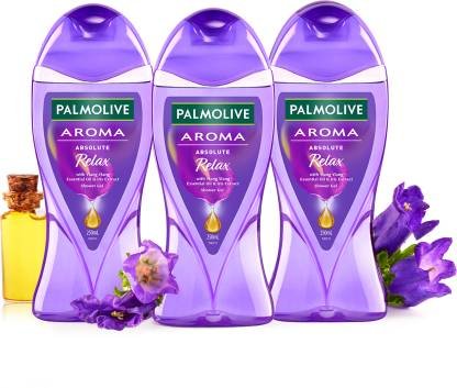 PALMOLIVE Iris & Ylang Ylang Essential Oil Aroma Absolute Relax Body Wash Combo (3 x 250 ml)