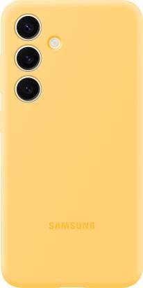 SAMSUNG Back Cover for Samsung Galaxy S24 (Yellow, Flexible, Silicon, Pack of: 1)
