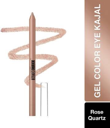 MAYBELLINE NEW YORK Tattoo Gel Kajal Color Pencil, Metallic Finish, Waterproof, 36H Wear (Rose Quartz, 1.2 g)
