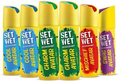 SET WET Cool, Charm, Swag & Mischief Avatar Deodorant & Body Spray Perfume