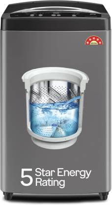 Godrej 7 kg 5 Star, Zero Pressure Technology Fills Tub 60% Faster, Stainless Steel Gravity Drum Fully Automatic Top Load Washing Machine Grey
