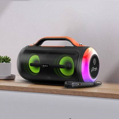 PTron Fusion Octane with 40W Pristine Sound, Karaoke Mic, RGB Lights & 6Hrs Playback 40 W Bluetooth Party Speaker