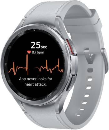 SAMSUNG Galaxy Watch6 Classic Bluetooth (Silver Strap, 47mm)