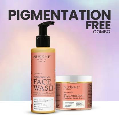 Nuskhe By Paras Pigmentation Free Combo | Ayurvedic | Anti Blemish | Regulates Melanin | (2 Items in the set)