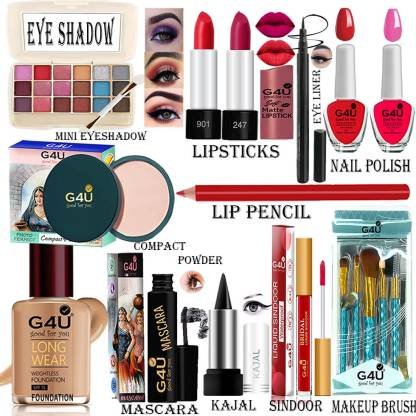 G4U Set of 17 pcs Makeup Kit For Women, Party Wear Makeup Kit