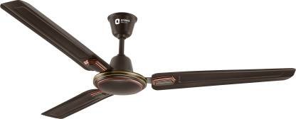 Orient Electric Ujala Air Deco BEE Star Rated 1 Star 1200 mm 3 Blade Ceiling Fan (Smoke Brown Bronze | Pack of 1)
