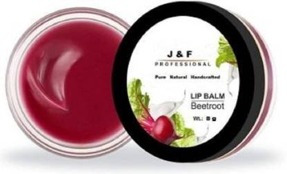 J & F 100% Organic Beetroot Lip Balm Natural