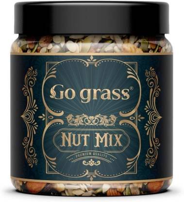 GO GRASS Premium International Healthy Nutmix | 10+ Mix Dry Fruits | Ready to eat | Assorted Nuts (250 g) GO GRASS Premium International Healthy Nutmix | 10+ Mix Dry Fruits | Ready to eat | Assorted Nuts (250 g)