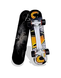 Jaspo Power Kids 26 inches Skateboard for Beginners Boys & Girls (6 Years & Above, Skate-Board, Vinyl, Black)