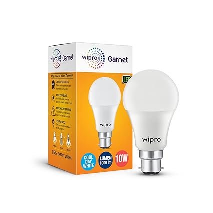 Wipro Garnet 10W LED Bulb for Home & Office