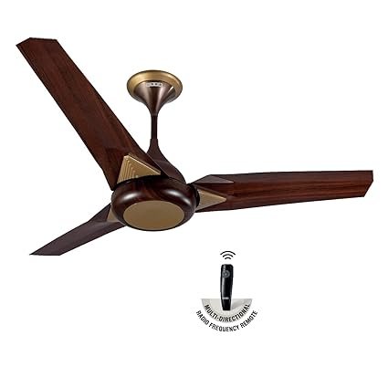 Usha Onio Upsilonplus 1200Mm Bldc 5 Stars Energy Efflicient, Dust & Oil Resistant Ceiling Fan With Remote (Terra Brown)